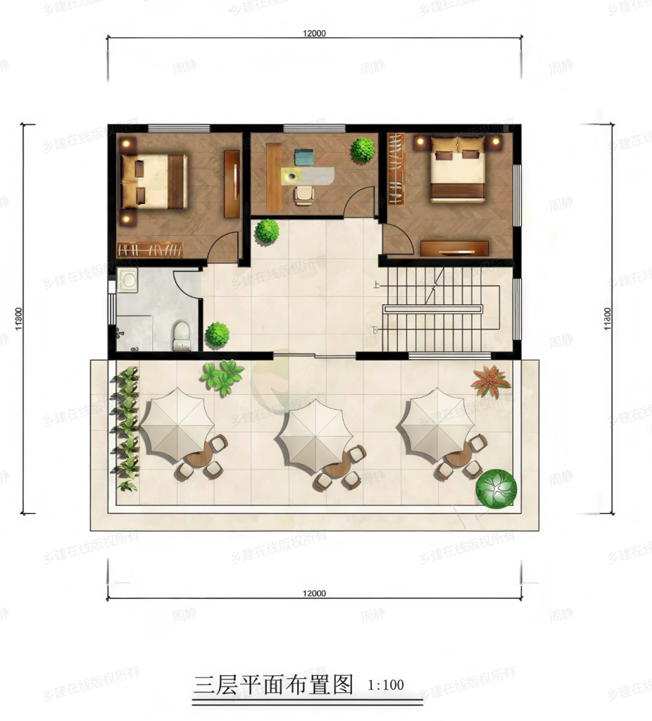 三层户型图